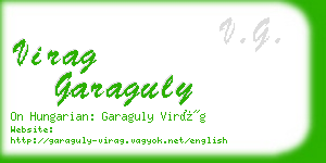 virag garaguly business card